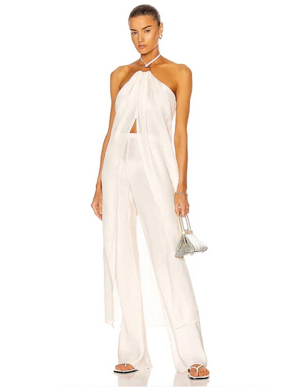 Cult Gaia Silk Loose Leg Pants